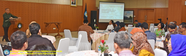 Rapat Konsolidasi Badan Pengembangan dan Pembinaan Bahasa 2017