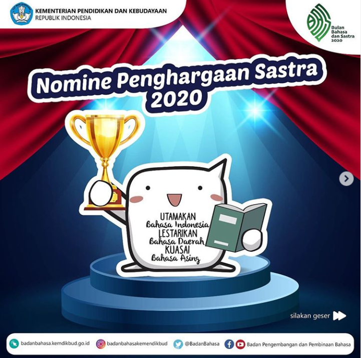 Nomine Penghargaan Sastra 2020