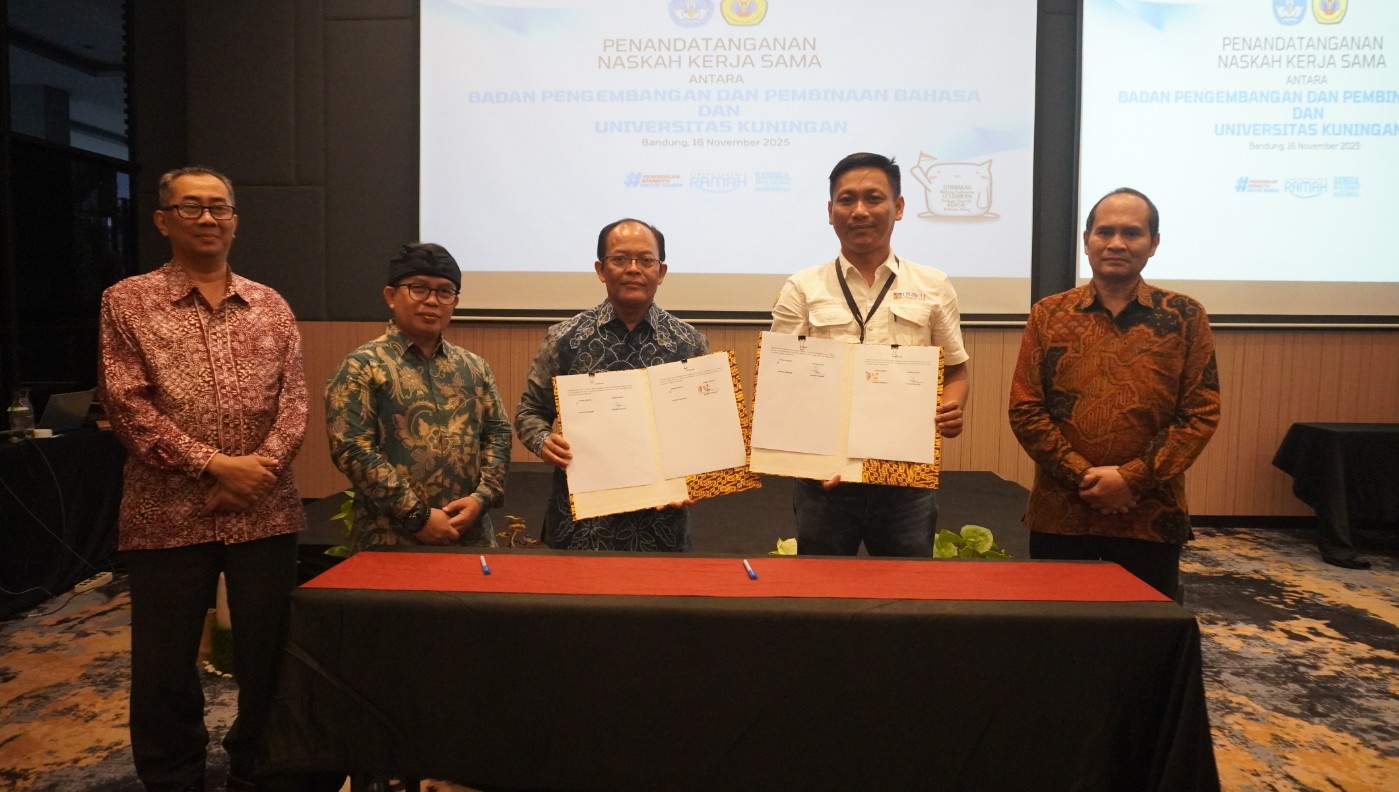 Penandatanganan Kerja Sama Badan Bahasa dengan UNINUS, UNIKU, dan UPI untuk Perkuat Ekosistem Kebahasaan Nasional