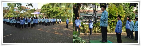 Badan Bahasa Mengadakan Upacara Hari Pendidikan Nasional 2013