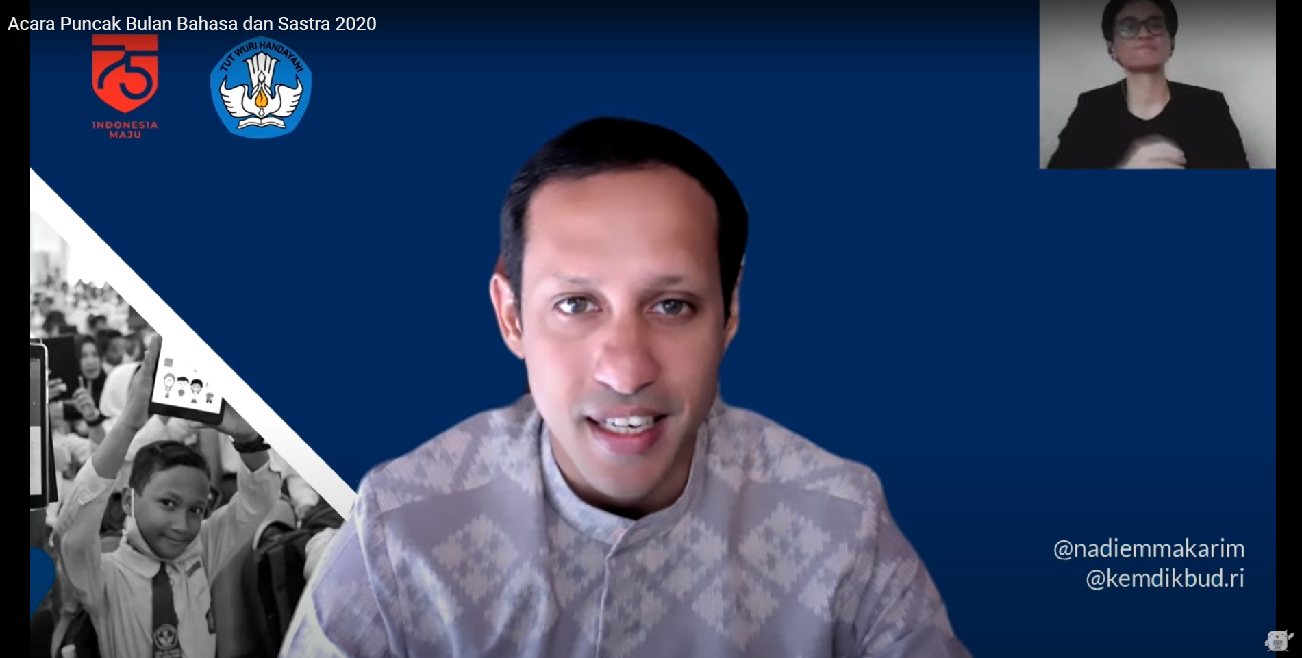 Mendikbud Mengajak Masyarakat untuk Meningkatkan Literasi Berbahasa