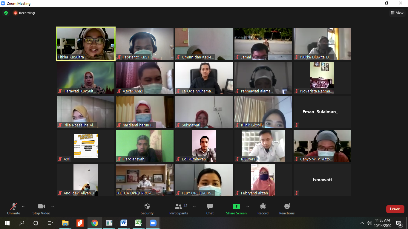 Lokakarya Hasil Pemantauan Penggunaan Bahasa Indonesia di Kota Kendari