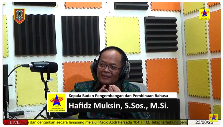 Abdi Persada 104,7 FM Hadirkan Kepala Badan Bahasa dalam Dialog Persada Perdana