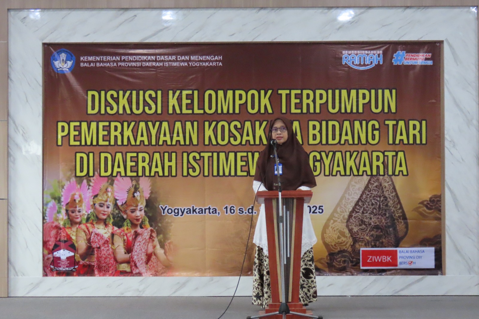 DKT Pemerkayaan Kosakata Bidang Tari di Yogyakarta