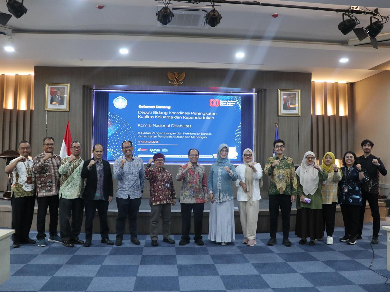 Kemendikdasmen, Kemenko PMK, dan Komisi Nasional Disabilitas RI Bersinergi Perkuat Literasi