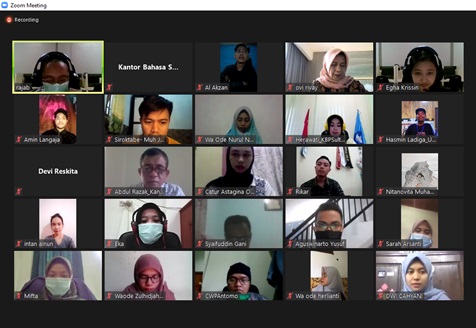 Kantor Bahasa Provinsi Sulawesi Tenggara Mengadakan Pembinaan Duta Bahasa Sulawesi Tenggara