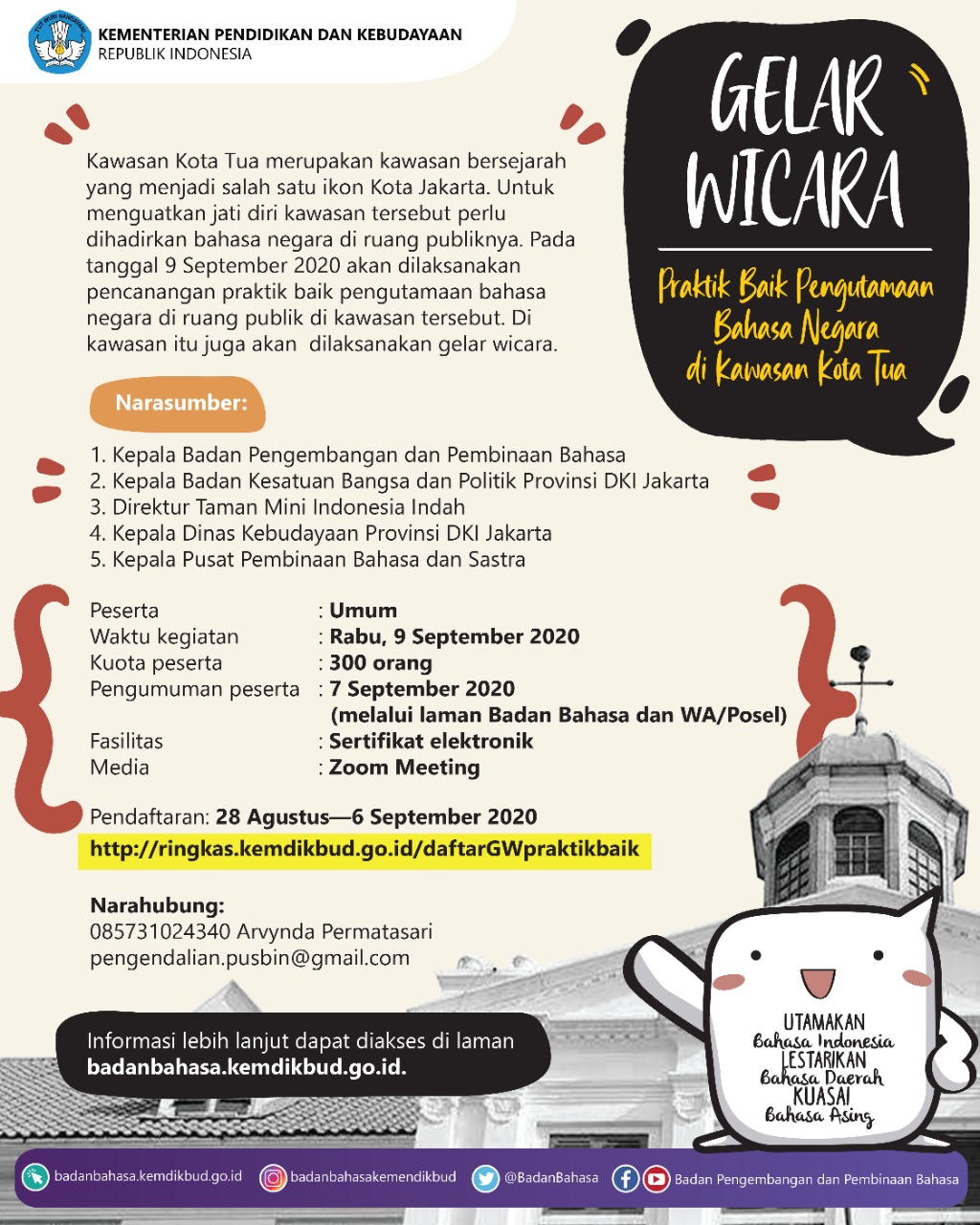 Gelar Wicara Praktik Baik Pengutamaan Bahasa Negara