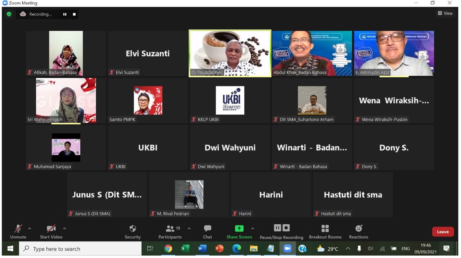 Badan Pengembangan dan Pembinaan Bahasa Audiensi dengan Dirjen PAUD dan Dikdasmen terkait Uji Kemahiran Berbahasa Indonesia Adaptif Merdeka