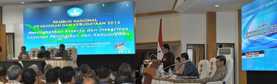 Wamendikbud Bidang Pendidikan Menutup Rembuknas Kemdikbud 2012