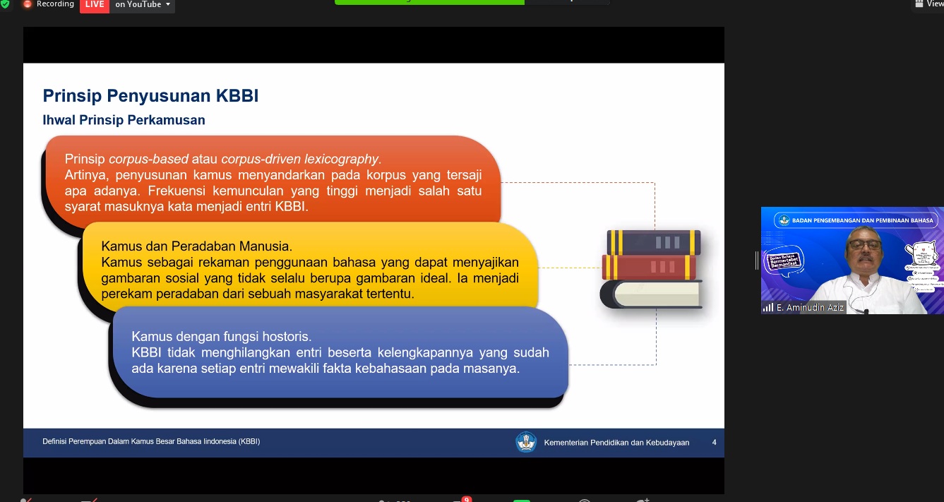 Badan Bahasa Tanggapi Definisi Kata Perempuan dalam KBBI