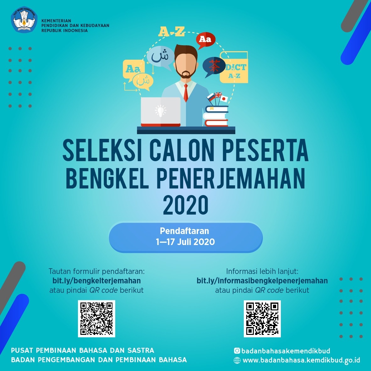 Seleksi Calon Peserta Bengkel Penerjemahan Tahun 2020