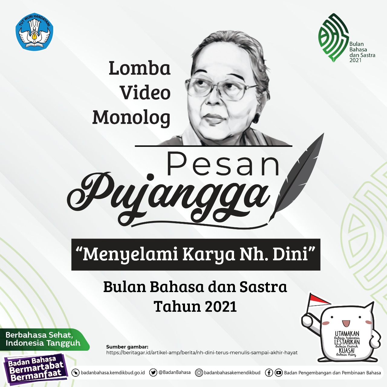 Lomba Video Monolog Pesan Pujangga: Menyelami Karya Nh. Dini
