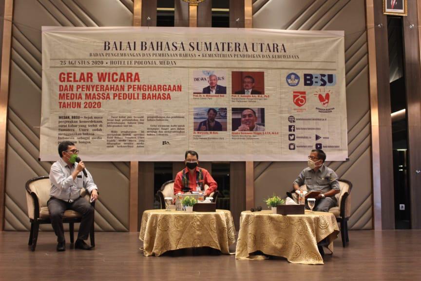 Balai Bahasa Sumut Beri Penghargaan kepada Media Massa Peduli Bahasa