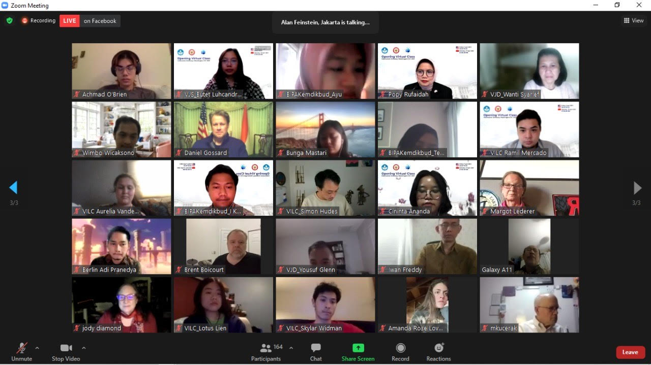 Pembukaan Program Pengajaran Jarak Jauh BIPA di Amerika