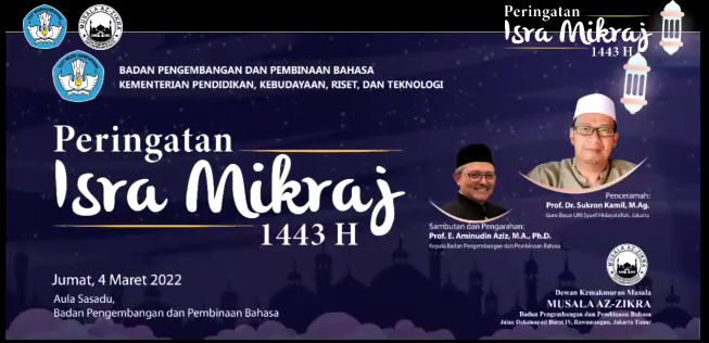 Melalui Peringatan Isra Mikraj 1443 H, Kita Tingkatkan Persatuan dan Kesatuan Bangsa